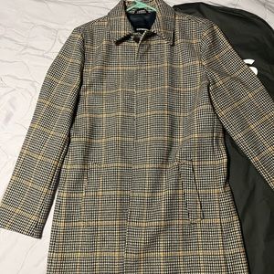 Express Men’s Plaid Car coat